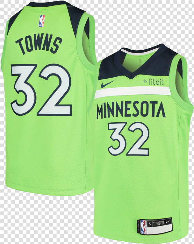 Green Karl Anthony Towns Jersey  HD Png DownloadTransparent PNG