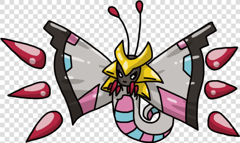  pokemon  pokemonfusion  giratina  vivillon   Illustration  HD Png DownloadTransparent PNG