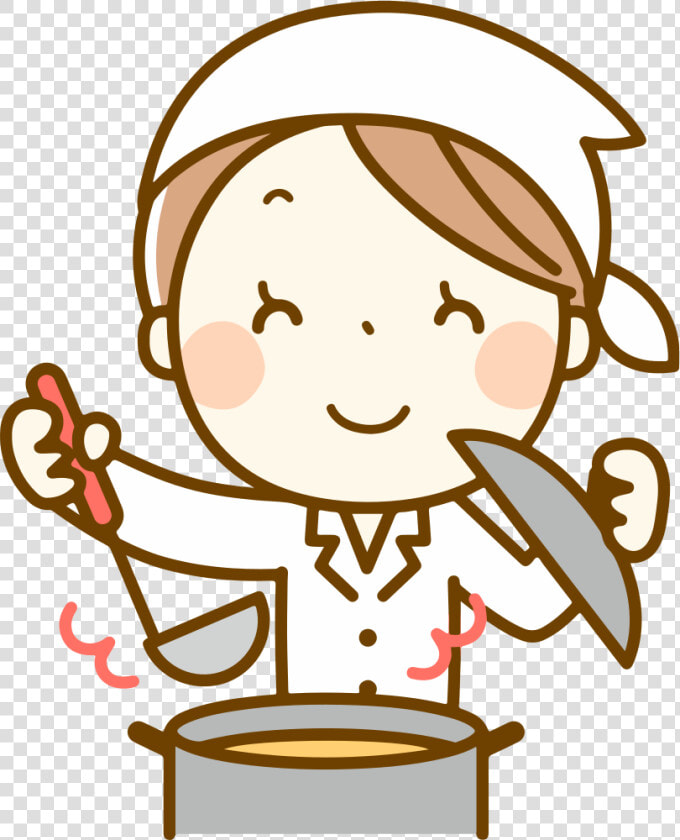 Woman Cooking   給食 調理 員 イラスト  HD Png DownloadTransparent PNG