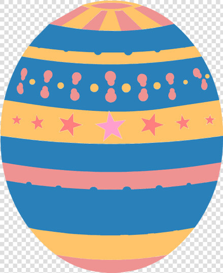 Easter Eggs Clip Art 3 Image   Easter Egg Art Orange And Blue  HD Png DownloadTransparent PNG