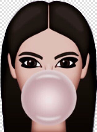  kimkardashian  kimoji  chewinggum  ftestickers  emoji   Kim Kardashian Emoji  HD Png DownloadTransparent PNG