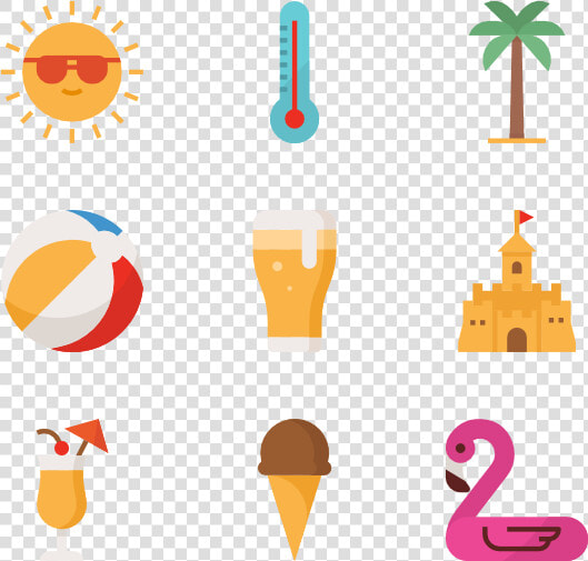 Summer   Beach Summer Vector Icons  HD Png DownloadTransparent PNG