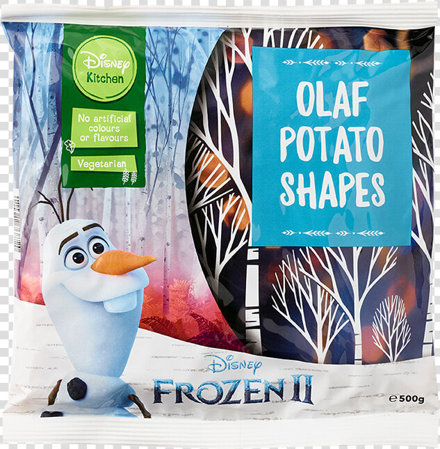 A Pack Of Olaf Potato Shapes Weighing 500g Will Set   Iceland Frozen 2 Range  HD Png DownloadTransparent PNG