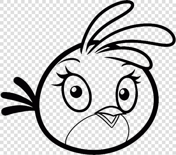 Innovative Red Angry Bird Coloring Pages Given Newest   Stella Coloring Angry Birds  HD Png DownloadTransparent PNG