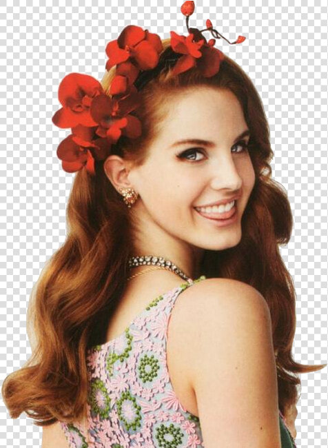 Transparent Lana Del Rey Png   Lana Del Rey Hair Flowers  Png DownloadTransparent PNG