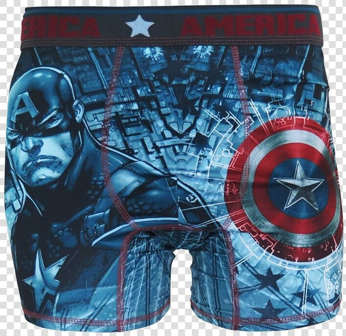 Captain America Boxers   Png Download   Board Short  Transparent PngTransparent PNG