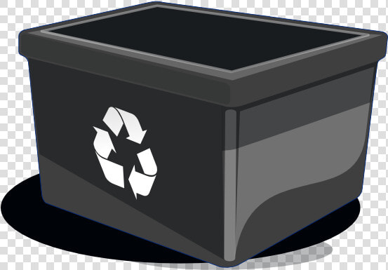 Recycle Bin Svg Clip Arts   Black Recycle Bin Clipart  HD Png DownloadTransparent PNG