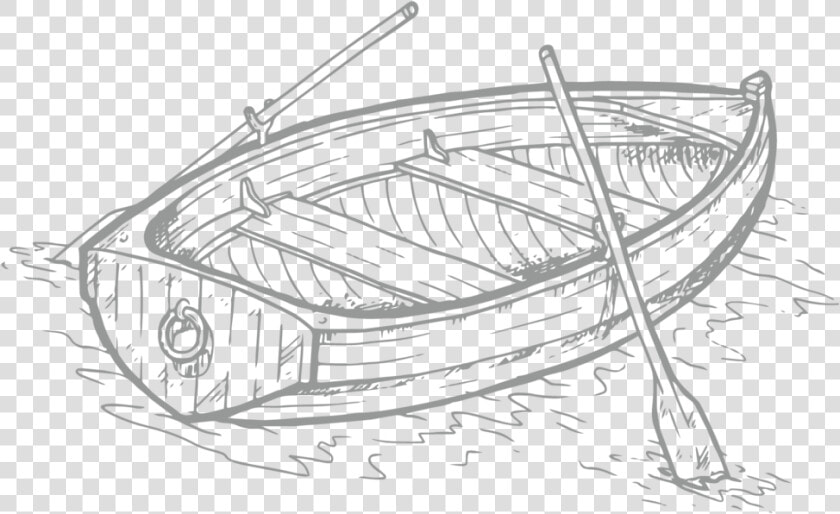 Rowboat 01   Sketch  HD Png DownloadTransparent PNG