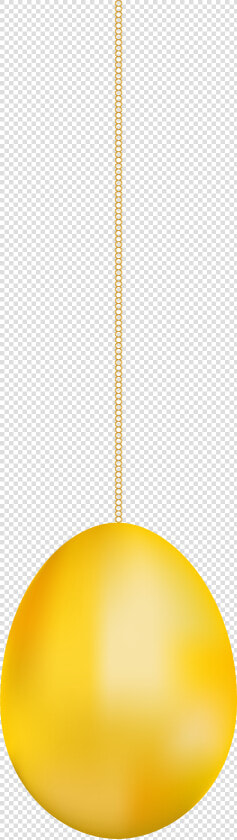 Gold Easter Yellow Hanging Egg Transparent Clipart   Hanging Easter Egg Png  Png DownloadTransparent PNG