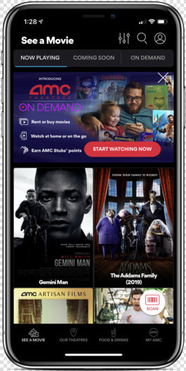 Amc Theaters On Demand   Smartphone  HD Png DownloadTransparent PNG