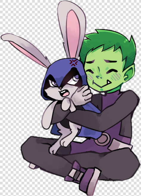 Teen Titans Beastboy And Raven  HD Png DownloadTransparent PNG