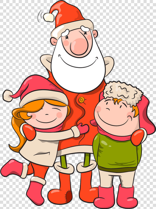 Claus Illustration Christmas Vector Mrs   Santa Claus And Kid Vector  HD Png DownloadTransparent PNG