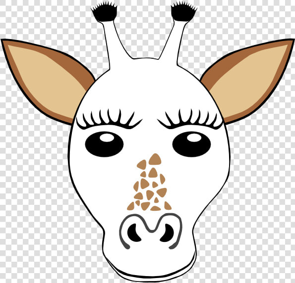 Giraffe Clipart Template   Giraffe Head Coloring Page  HD Png DownloadTransparent PNG