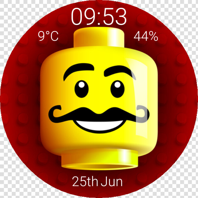 Lego Minifig Head Updated Watch Face Preview  HD Png DownloadTransparent PNG