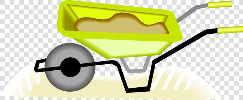 Vector Illustration Of Hand propelled Wheelbarrow For  HD Png DownloadTransparent PNG