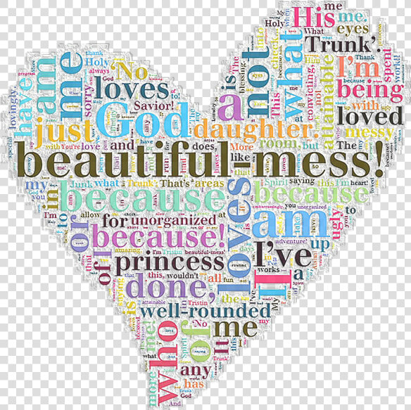 Beautiful Mess Word Art I Am Important I Am A Princess   Am A Beautiful Mess  HD Png DownloadTransparent PNG