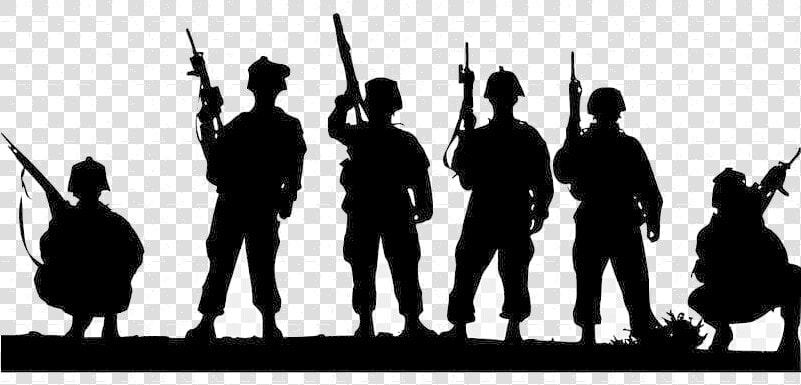 Soldier Silhouette Military Soldiers Transparent Png   Soldier Silhouette Png  Png DownloadTransparent PNG