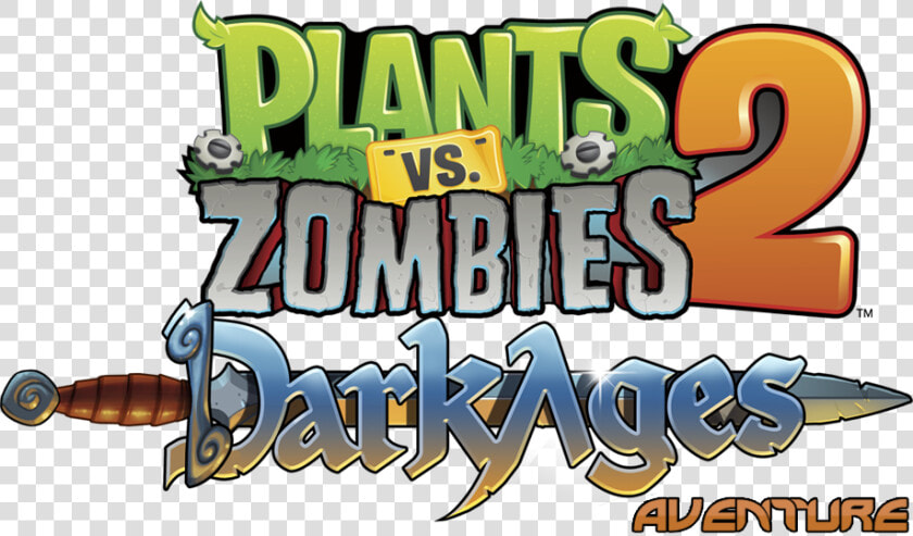 Plants Vs Zombies 2 Logo Png Banner Free Download   Plants Vs Zombies 2 Dark Ages Logo  Transparent PngTransparent PNG