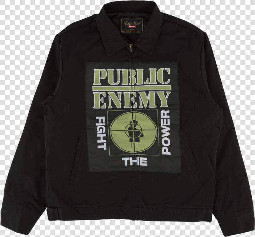 Supreme Udc Public Enemy Work Jacket Ss   Long sleeved T shirt  HD Png DownloadTransparent PNG