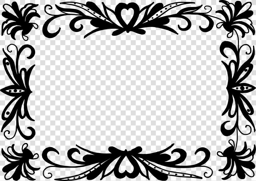 Png File Size   Border Frames Design Black And White  Transparent PngTransparent PNG