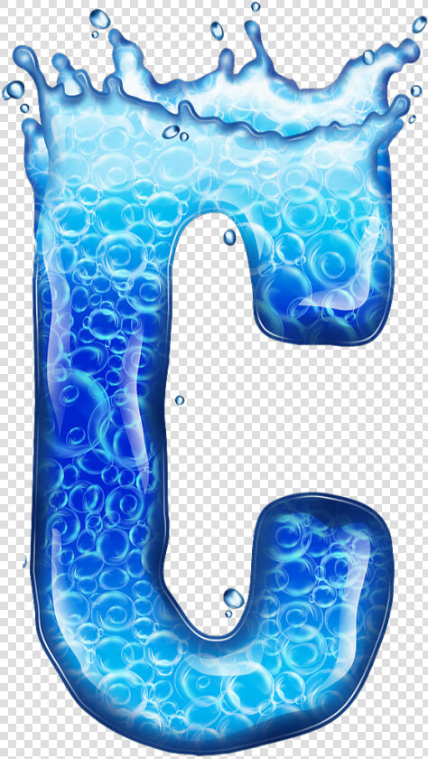 Фото  Автор Bzikolya На Яндекс   Water Letter C Png  Transparent PngTransparent PNG