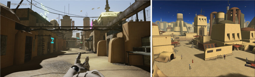 Comparison Of New And Old Environments   Knights Of The Old Republic Apeiron  HD Png DownloadTransparent PNG