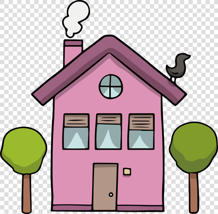 Lovely Purple Transprent Png   Clipart Little House Cartoon  Transparent PngTransparent PNG