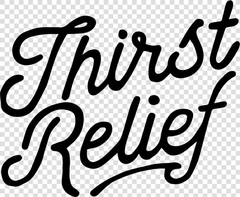 Thirst Relief Script   Thirst Relief International Logo  HD Png DownloadTransparent PNG