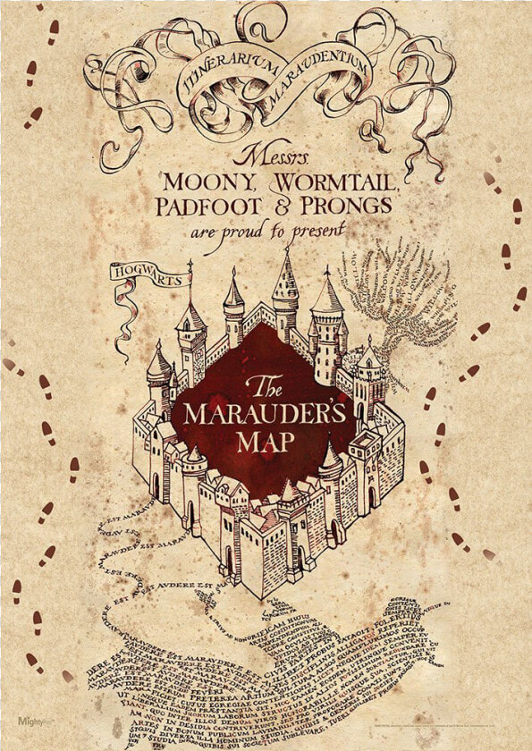 Marauders Map Footprints Png   Harry Potter Marauders Map  Transparent PngTransparent PNG