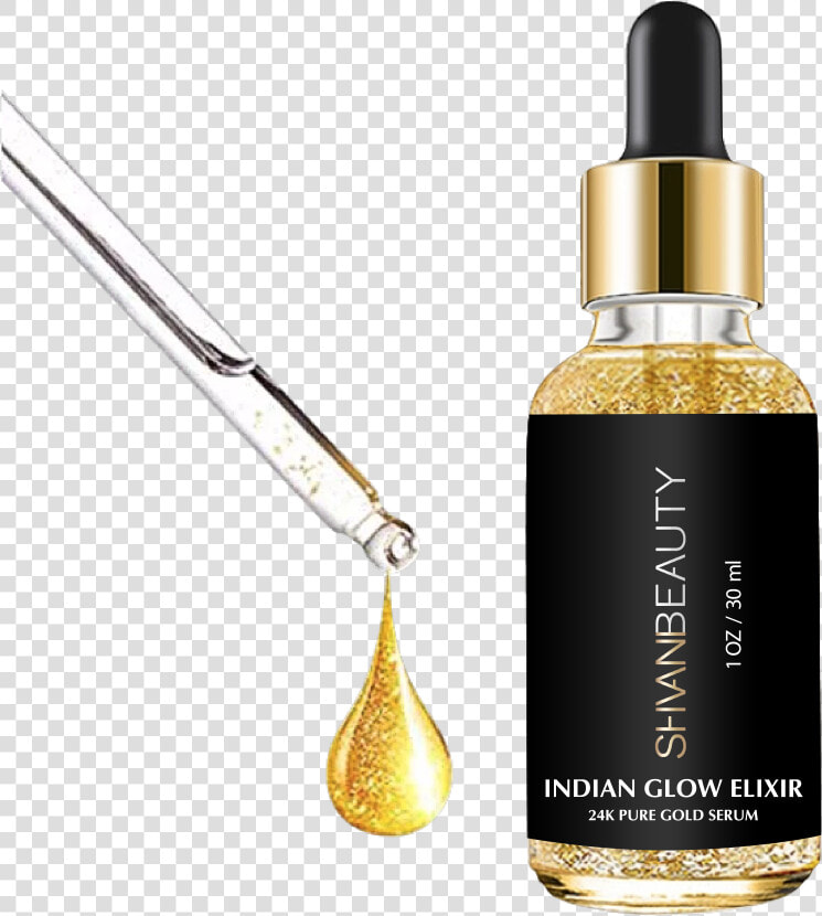 Indian Glow Elixir 24k Gold Serum   Perfume  HD Png DownloadTransparent PNG