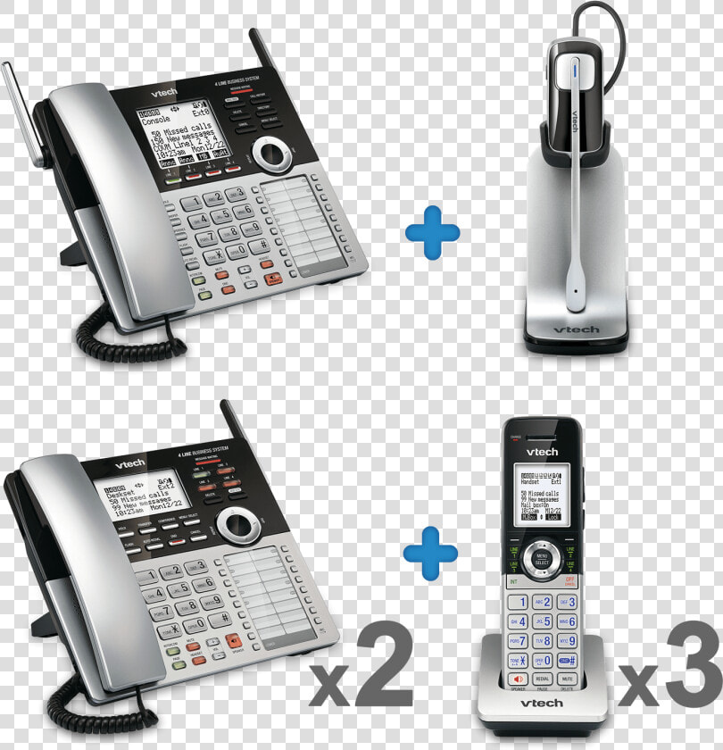 Transparent Office Phone Png   Vtech 4 Line Business Phone  Png DownloadTransparent PNG