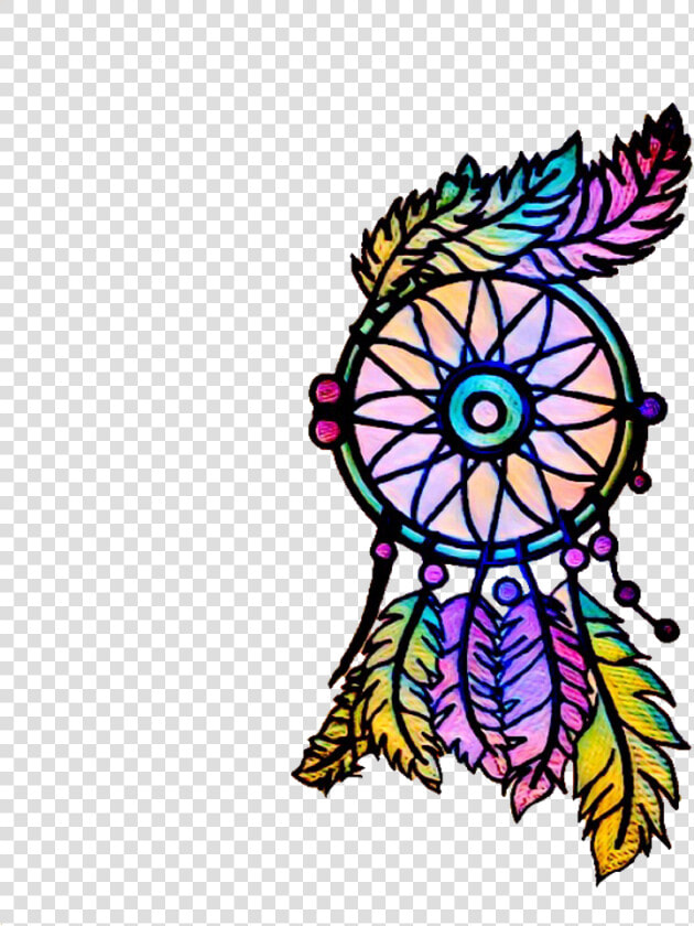 Ftestickers Dreamcatcher Colorful Aztec Boho Png Freest   Clip Art  Transparent PngTransparent PNG