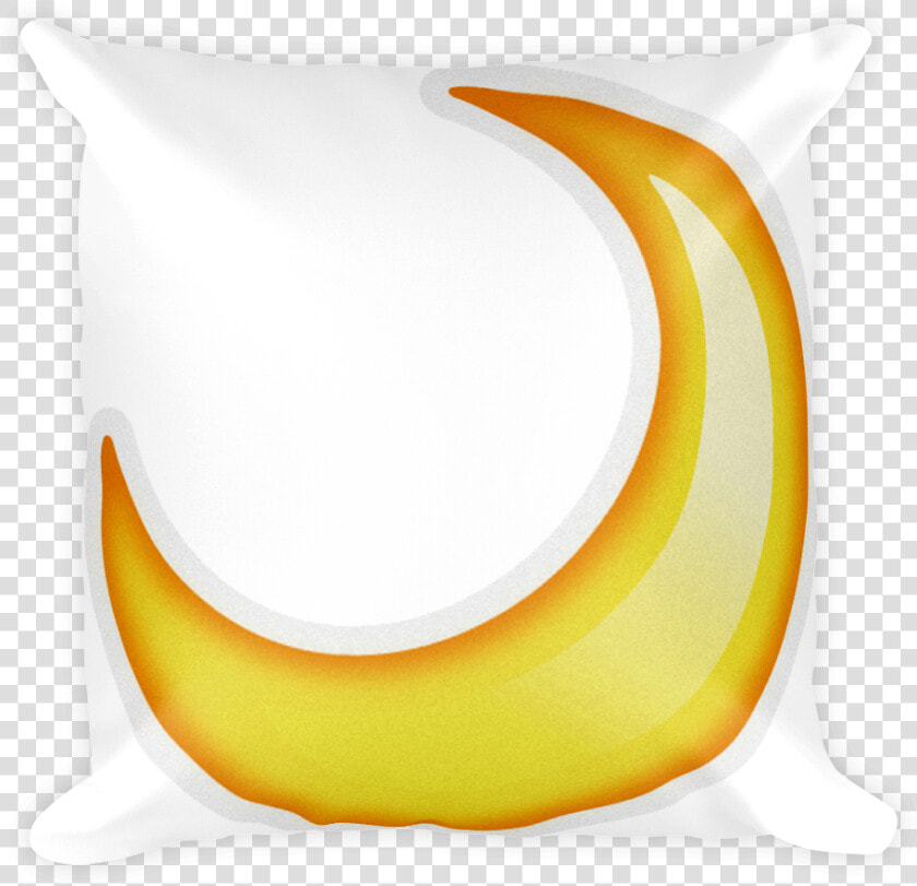 Emoji Pillow Crescent Moon Just Emoji Rh Justemoji   Throw Pillow  HD Png DownloadTransparent PNG