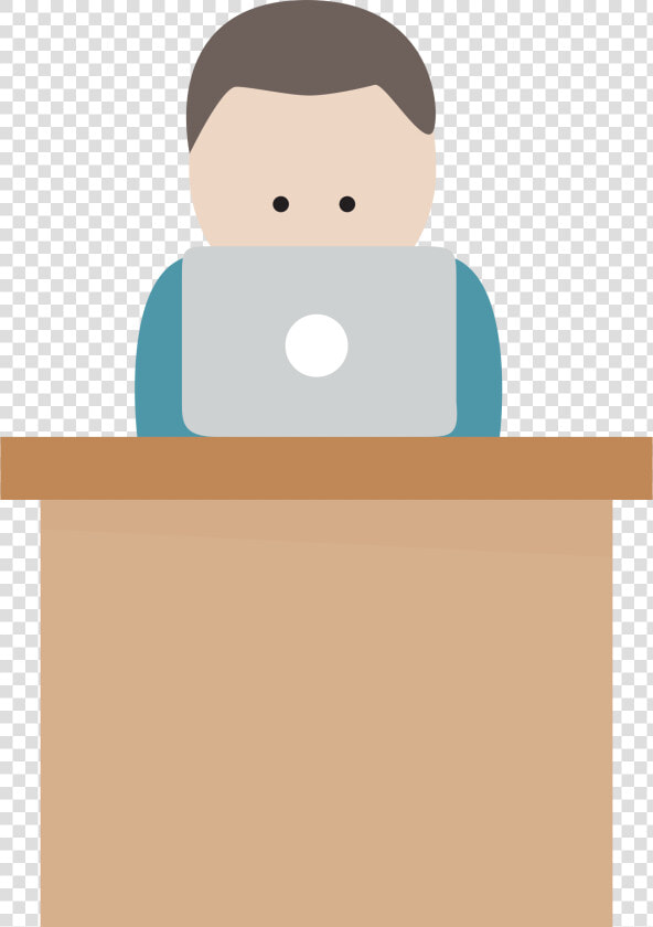 Boy With Computer At Desk Clip Arts   Boy And Computer Png  Transparent PngTransparent PNG