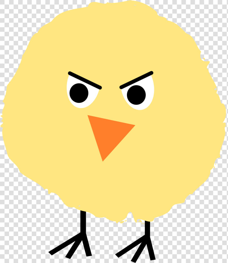 Fluffy Chick 4 By  ejmillan  Angry Fluffy Chick  On   Cartoon  HD Png DownloadTransparent PNG