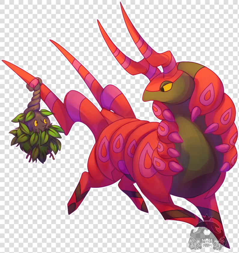     Comm 1 3     Scolipede And Burmy   Illustration  HD Png DownloadTransparent PNG