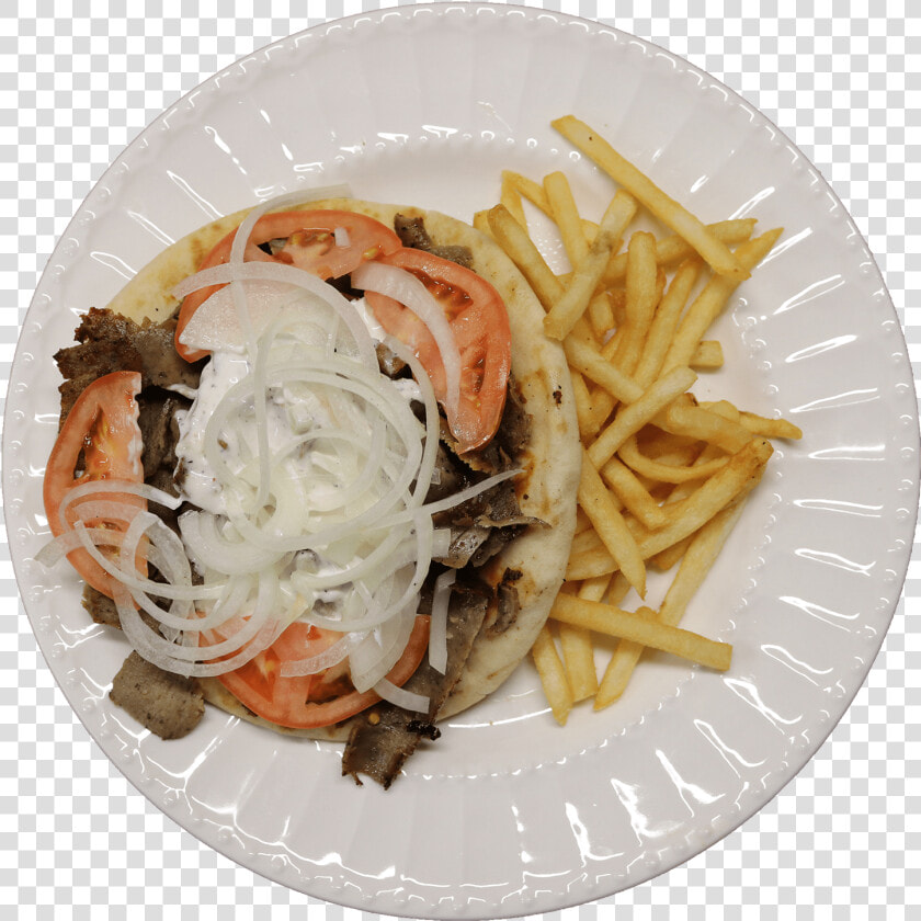 Joey S Red Hots Gyro Platter   French Fries  HD Png DownloadTransparent PNG