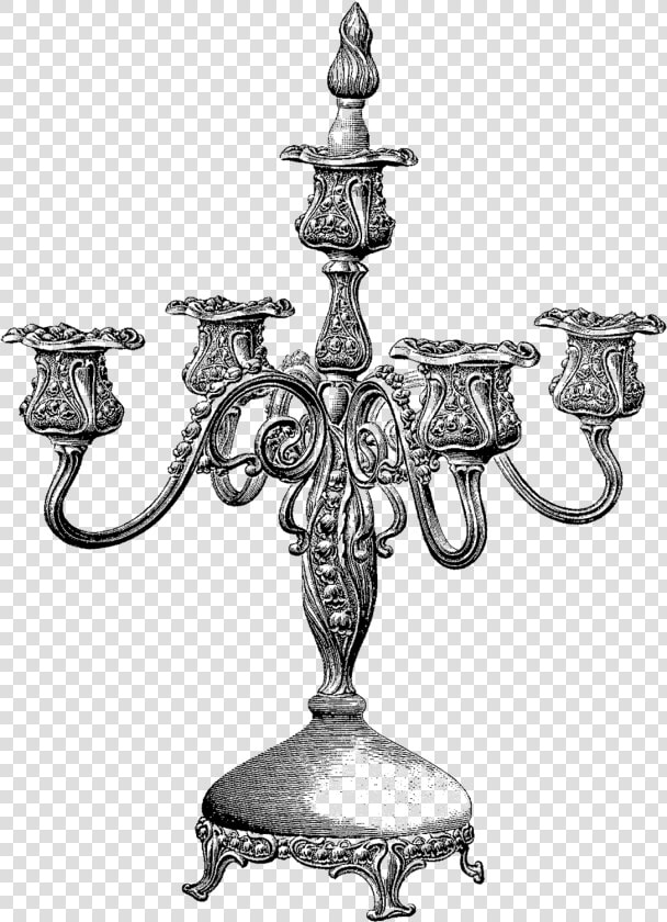 Candelabra Vintage Illustration Image Home Decor Clipart   Illustration  HD Png DownloadTransparent PNG