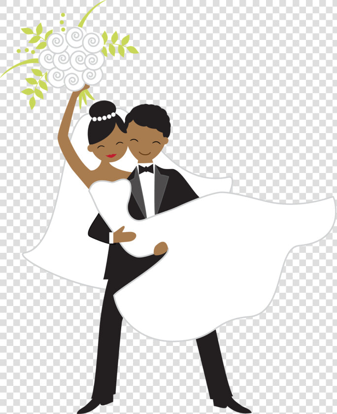 Novia Tirando El Ramo   Vector Boda Novios Png  Transparent PngTransparent PNG