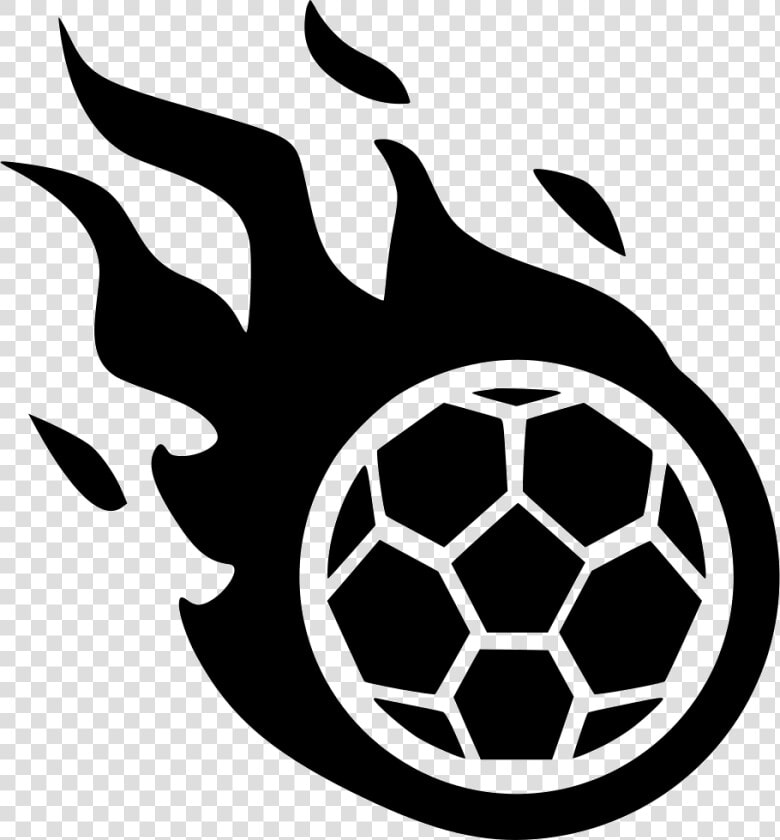 Fire Game Foot Soccer Fly Svg Png Icon Free Download   Football On Fire Clipart Black And White  Transparent PngTransparent PNG