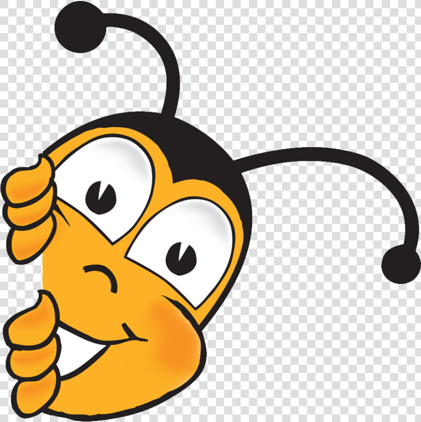 Clip Library Download Peeking Around Corner Clipart   Honey Bee  HD Png DownloadTransparent PNG