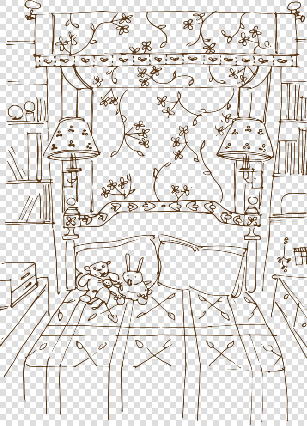 Daybed Sketch   Illustration  HD Png DownloadTransparent PNG