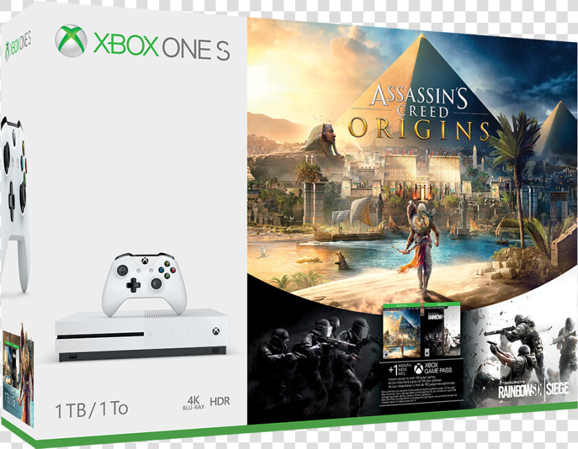 Assassin’s Creed Origins New Xbox One S Bundle Announced   Xbox One S Assassin  39 s Creed Bundle  HD Png DownloadTransparent PNG