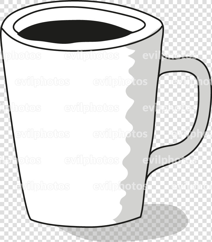 Coffe Drawing Vector And Stock Photo   Line Art  HD Png DownloadTransparent PNG