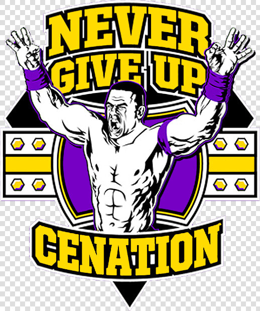 Logo John Cena Never Give Up  HD Png DownloadTransparent PNG