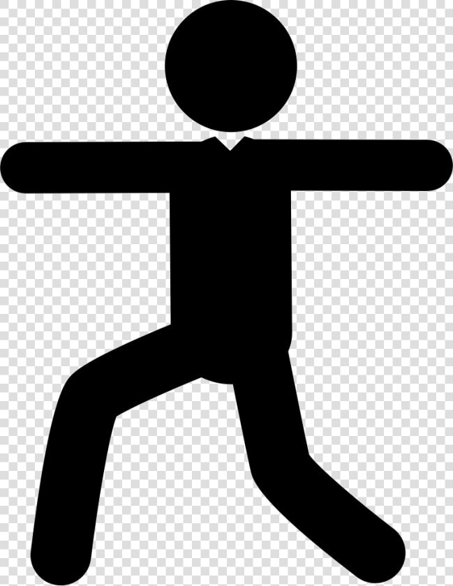 Man On Sportive Posture   Silhouette Stick Figure Imgbin  HD Png DownloadTransparent PNG