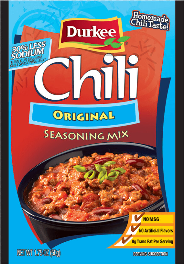 Image Of Original Reduced Sodium Chili   Durkee Chili Seasoning  HD Png DownloadTransparent PNG