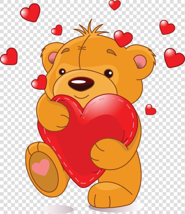 Grandparent Clipart Hug   Cute Teddy Bears With Hearts  HD Png DownloadTransparent PNG