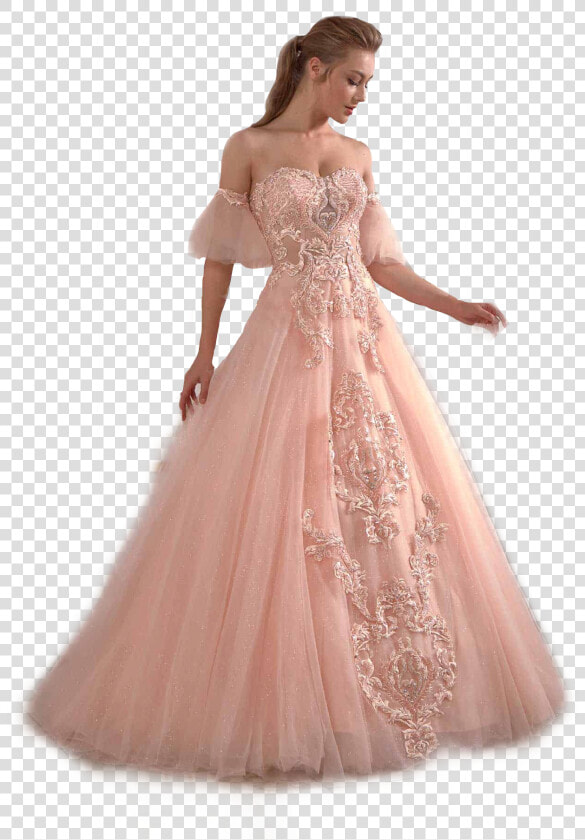  prom  dress  pink  formal  gown  pinkaesthetic  aesthetic   Gown  HD Png DownloadTransparent PNG