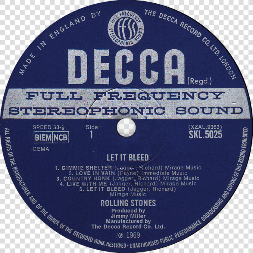 Decca Skl5025 Rolling Stones Label   Decca Records  HD Png DownloadTransparent PNG